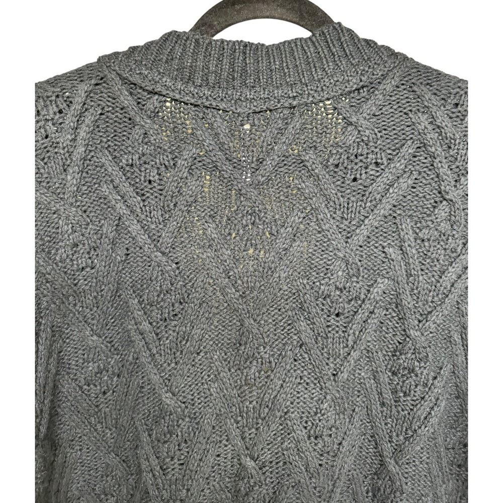 Free People Montana Cable Cardi Black Women's Size Medium - Picture 4 of 12